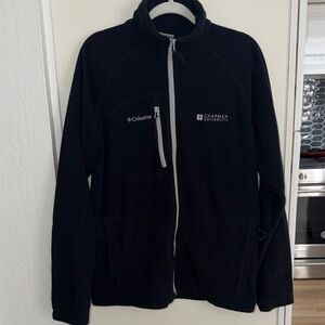 Columbia Black Fast Trek II Full-Zip Fleece Jacket with  Chapman University L